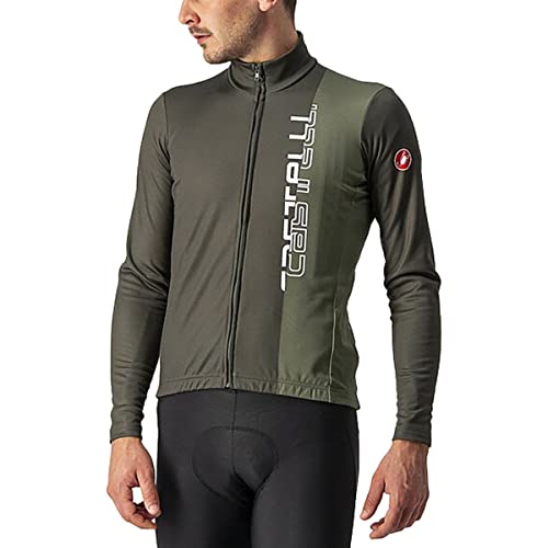 CASTELLI 4521515-075 TRAGUARDO Jersey FZ Sweatshirt Men's Militär-/Olivengrün XL von CASTELLI