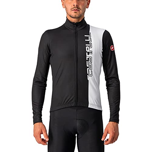 CASTELLI 4521515-085 TRAGUARDO Jersey FZ Sweatshirt Men's Hellschwarz/weiß 3XL von CASTELLI