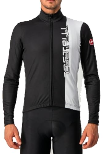 CASTELLI 4521515-085 TRAGUARDO Jersey FZ Sweatshirt Men's Hellschwarz/weiß XL von CASTELLI