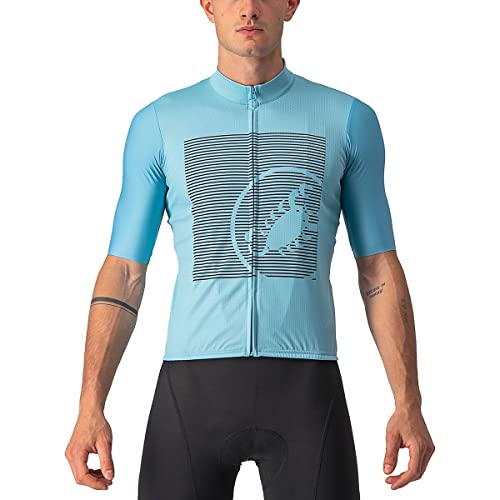 CASTELLI 4522018-479 BAGARRE Jersey Sweatshirt Men's Celeste/Savile Blue XS von CASTELLI