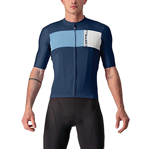CASTELLI 4522023-424 PROLOGO 7 Jersey T-Shirt Men's Belgier Blau/Antriebsblau-Silbergrau S von CASTELLI