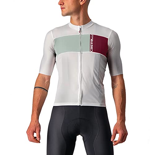 CASTELLI 4522023-870 PROLOGO 7 Jersey T-Shirt Men's Silbergrau/Verteidiger Green-Bordeaux S von CASTELLI