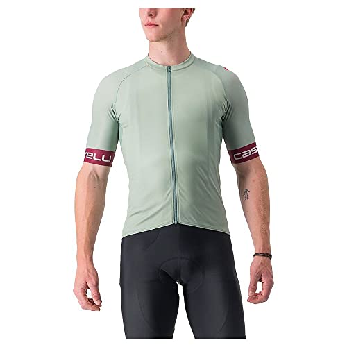 CASTELLI 4522025-346 ENTRATA VI Jersey T-Shirt Men's Verteidiger Green/Bordeaux-Silver Grau XXL von CASTELLI