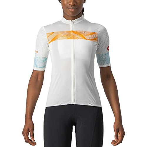 CASTELLI 4522061-065 FENICE Jersey Sweatshirt Women's Elfenbein-/Pop-Orange-Sky-Licht S von CASTELLI