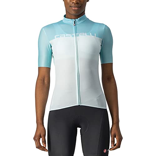 CASTELLI Women's VELOCISSIMA JRS Sweatshirt, Light Acqua/Skylight, XS von CASTELLI