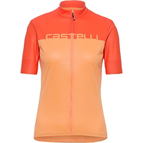 CASTELLI 4522065-866 VELOCISSIMA Jersey T-Shirt Women's Weicher Orange/Scharlachrote Ibis L von CASTELLI