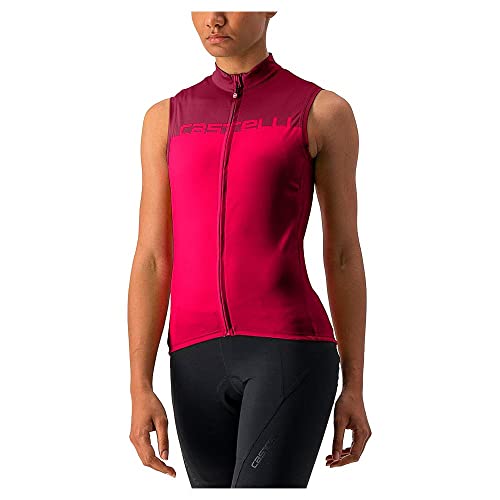 CASTELLI 4522066-649 VELOCISSIMA Sleeveless T-Shirt Women's Rote/Bordeaux -Fensterläden M von CASTELLI