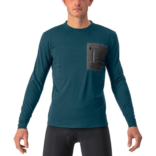 CASTELLI 4522506 UNLTD Merino LS Sweatshirt Men's Tief blaugrün M CASTELLI 4522506 UNLTD Merino LS Sweatshirt Men's Tief blaugrün M von CASTELLI