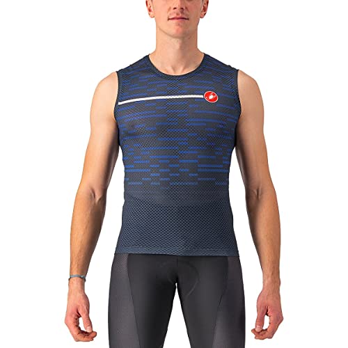 CASTELLI 4522525-414 Insider Sleeveless T-Shirt Men's Savile Blau L von CASTELLI