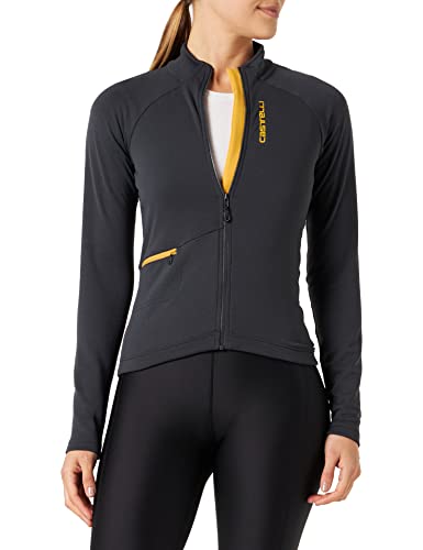 CASTELLI 4522539-030 UNLTD Trail W JRS Women's Sweatshirt Dark Gray/Goldenrod S von CASTELLI