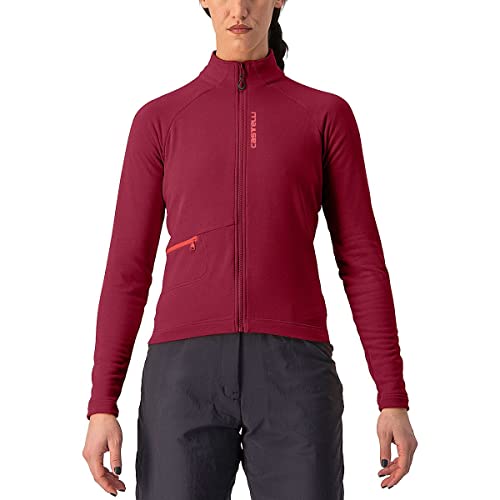 CASTELLI 4522539-421 UNLTD Trail W JRS Women's Sweatshirt Bordeaux/Brilliant Pink XS von CASTELLI