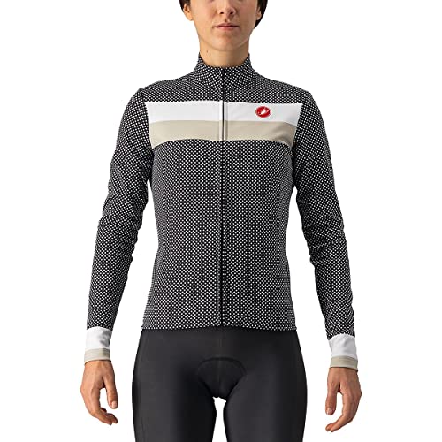 CASTELLI 4522547-101 VOLARE LS Jersey Women's Sweatshirt Black/White-Chank S von CASTELLI