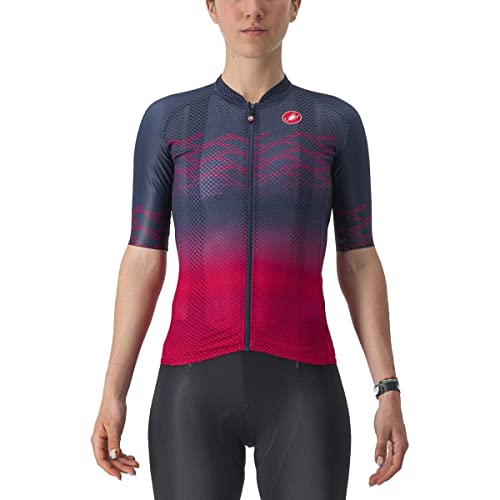 CASTELLI 4523037-424 Climber's 2.0 W Jersey T-Shirt Women's Belgier Blau/Persisch Rot M von CASTELLI