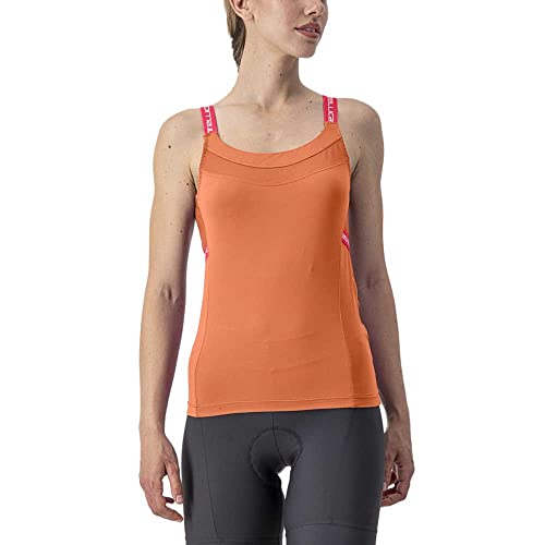 CASTELLI 4523045-866 BAVETTE TOP T-Shirt Women's Weicher Orange/Hibiskus XS von CASTELLI