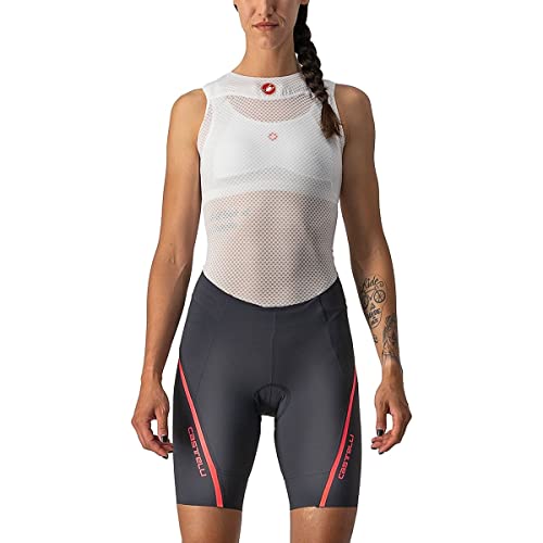 CASTELLI Damen Velocissima 3 Shorts, Dunkelgrau/Brilliant Pink, XL EU von CASTELLI