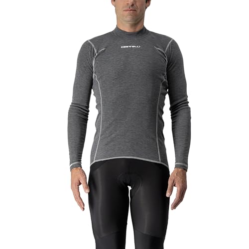 CASTELLI Herren Flanders Warm Long Sleeve Sweatshirt, Gray, XL EU von CASTELLI