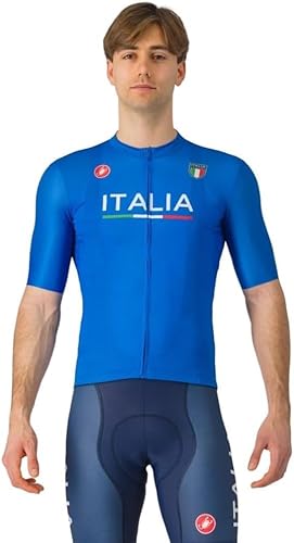 CASTELLI Italia Paris MC Wettkampftrikot - Blau (M), blau von castelli