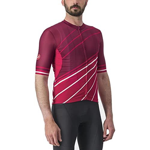 CASTELLI Men's Speed Strada Jersey T-Shirt, Bordeaux/Persisch rot, Mittel von CASTELLI