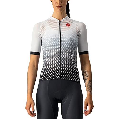 CASTELLI Women's Climber's 2.0 W JER. Sweatshirt, White/Silver Gray/Light Black, X-Large von CASTELLI