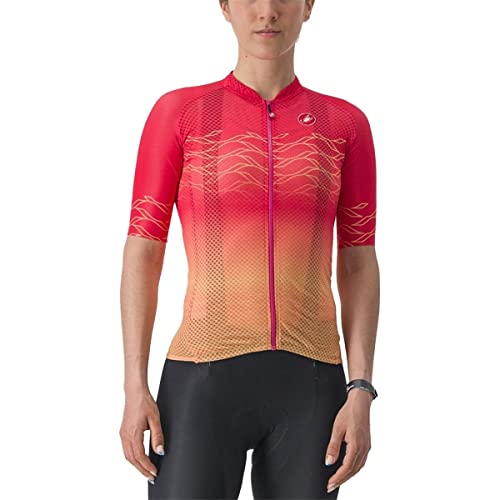 CASTELLI Women's Climber's 2.0 W Jersey T-Shirt, Hibiskus/Soft Orange, Large von CASTELLI