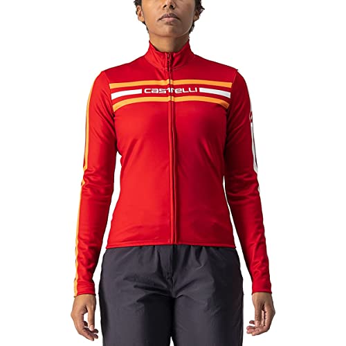 CASTELLI Women's UNLTD W Thermal JRS Sweatshirt, Dark red, Small von CASTELLI