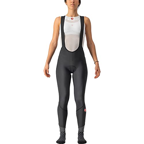 Castelli Women's VELOCISSIMA DT BIBTIGHT Leggings, Black/Black Reflex, S von CASTELLI