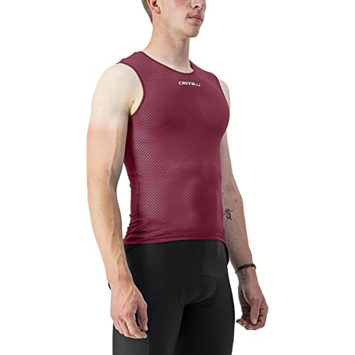 CASTELLI 4523023-421 PRO MESH 2.0 Sleeveless T-Shirt Men's Bordeaux XXL von CASTELLI