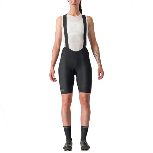 CASTELLI Damen Espresso DT Trägerhose für Rennrad und Rennen, Schwarz, Groß von CASTELLI
