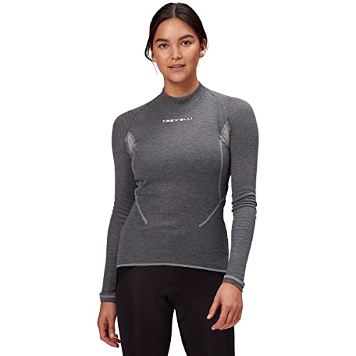 Castelli Women's Flanders 2 W WARM Long Sleeve Sweatshirt, Gray, XS von CASTELLI