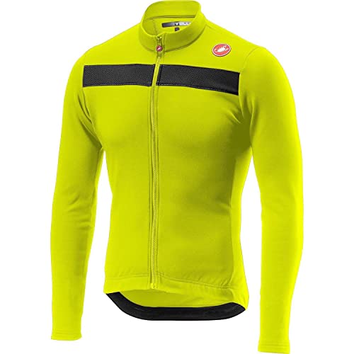 CASTELLI 4518511-032 Puro 3 Jersey FZ Sweatshirt Men's Gelber Fluo/schwarzer Reflex 3XL von CASTELLI