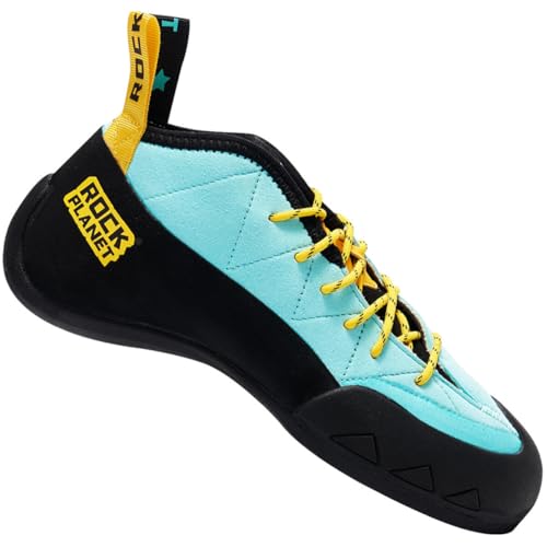 CASTIRON LIFT Professionelle Kletterschuhe Advanced Downturn für Sportklettern, Bouldern, asymmetrische Zehenbox und hohe Empfindlichkeit, Grün , 8.5 Narrow Women/7.5 Narrow Men von CASTIRON LIFT
