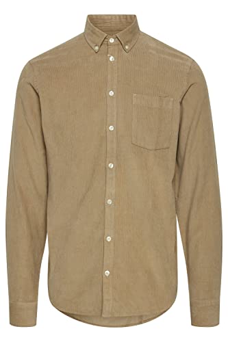 CASUAL FRIDAY Anton LS BD Baby Corduroy Shirt Herren Freizeithemd Hemd Button-Down-Kragen Hochwertige Baumwoll-Qualität, Größe:XL, Farbe:Dune (171009) von CASUAL FRIDAY