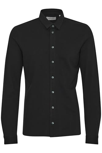 CASUAL FRIDAY CFARTHUR Herren Business Hemd Jersey Piquet Hemd Herrenhemd Baumwollmischung leicht elastisch Slim fit, Größe:XXL, Farbe:Black Beauty (193911) von CASUAL FRIDAY