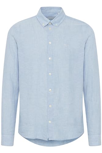 CASUAL FRIDAY CFAnton Herren Hemd Freizeithemd Herrenhemd Hemdkragen Leinenmix Regular fit, Größe:XL, Farbe:Silver Lake Blue (174030) von CASUAL FRIDAY