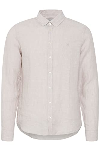 CASUAL FRIDAY CFAnton Herren Freizeithemd Hemd Basic Leinenhemd Button-Down-Kragen Regular Fit, Größe:S, Farbe:Chateau Gray (154503) von CASUAL FRIDAY