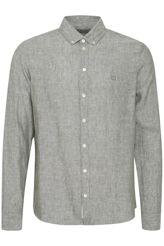 CASUAL FRIDAY CFAnton Herren Freizeithemd Hemd Basic Leinenhemd Button-Down-Kragen Regular Fit, Größe:3XL, Farbe:Agave Green (185806) von CASUAL FRIDAY