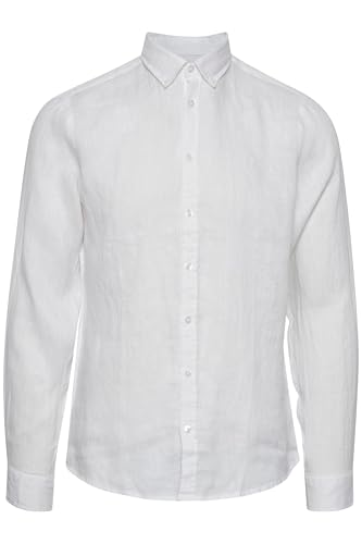CASUAL FRIDAY CFAnton Herren Freizeithemd Hemd Basic Leinenhemd Button-Down-Kragen Regular Fit, Größe:XXL, Farbe:Bright White (110601) von CASUAL FRIDAY