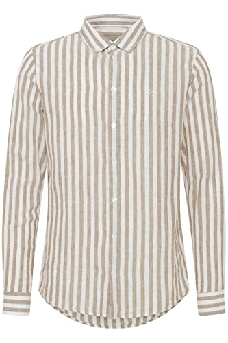 CASUAL FRIDAY CFAnton Herren Freizeithemd Hemd gestreiftes Basichemd mit kleiner Brust-Stickerei und Button-Down-Kragen Hochwertige Baumwoll-Leinen-Qualität Regular Fit, Größe:M, Farbe:Ermine (181022) CASUAL FRIDAY CFAnton Herren Freizeithemd Hemd gestreiftes Basichemd mit kleiner Brust-Stickerei und Button-Down-Kragen Hochwertige Baumwoll-Leinen-Qualität Regular Fit, Größe:M, Farbe:Ermine (181022) von CASUAL FRIDAY