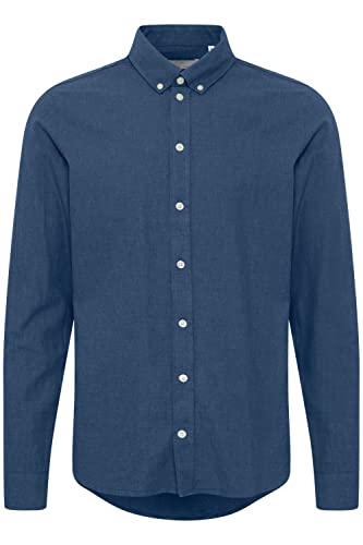 CASUAL FRIDAY CFAnton LS BD fil a fil Shirt Herren Freizeithemd Hemd Button-Down-Kragen Hochwertige Baumwoll-Qualität, Größe:2XL, Farbe:Dark Navy Melange (1940131) von CASUAL FRIDAY