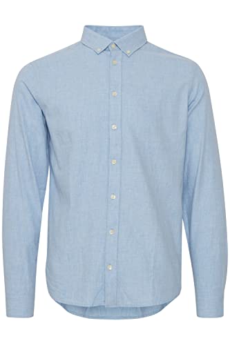 CASUAL FRIDAY CFAnton LS BD fil a fil Shirt Herren Freizeithemd Hemd Button-Down-Kragen Hochwertige Baumwoll-Qualität, Größe:L, Farbe:Chambray Blue (154030) von CASUAL FRIDAY
