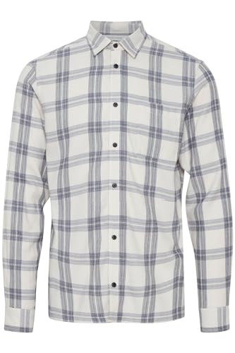 CASUAL FRIDAY - CFAnton LS Checked Shirt - Shirt - 20504773, Größe:L, Farbe:Ecru (114201) von CASUAL FRIDAY