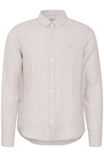 CASUAL FRIDAY CFAnton Herren Freizeithemd Hemd Basic Leinenhemd Button-Down-Kragen Regular Fit, Größe:M, Farbe:Chateau Gray (154503) von CASUAL FRIDAY