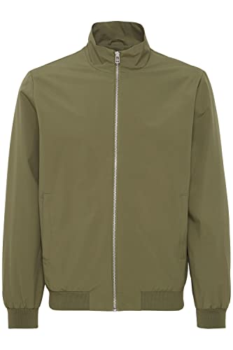 CASUAL FRIDAY CFJoshu zipper jacket Herren Übergangsjacke Herrenjacke Jacke Blouson mit Rippbündchen und Stehkragen Regular Fit, Größe:2XL, Farbe:Burnt Olive (180521) von CASUAL FRIDAY