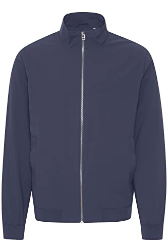 CASUAL FRIDAY CFJoshu zipper jacket Herren Übergangsjacke Herrenjacke Jacke Blouson mit Rippbündchen und Stehkragen Regular Fit, Größe:M, Farbe:Dark Navy (194013) von CASUAL FRIDAY