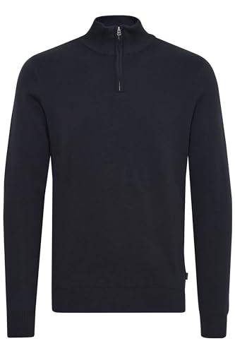 CASUAL FRIDAY - CFKarl 0105 Milano Knit with Zipper - Pullover - 20504889, Größe:L, Farbe:Dark Navy (194013) von CASUAL FRIDAY