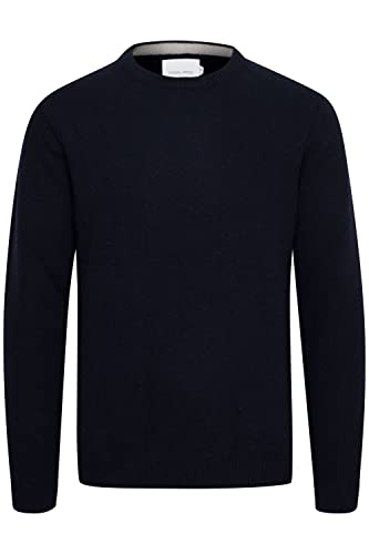 CASUAL FRIDAY CFKarl Herren Strickpullover Feinstrick Pullover mit Rippkragen Rippbündchen Regular fit, Größe:XL, Farbe:Navy Blazer (193923) von CASUAL FRIDAY