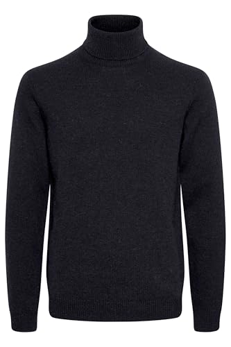 CASUAL FRIDAY CFKarl Herren Rollkragenpullover Strickpullover Feinstrick Pullover mit Rollkragen Rippbündchen Regular fit, Größe:XL, Farbe:Anthracite Black (194007) von CASUAL FRIDAY