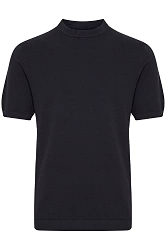 CASUAL FRIDAY CFKarl Herren Strickpullover Feinstrick Pullover Leinen-Mix Rundhalsausschnitt Kurzarm, Größe:XXL, Farbe:Dark Navy (194013) von CASUAL FRIDAY