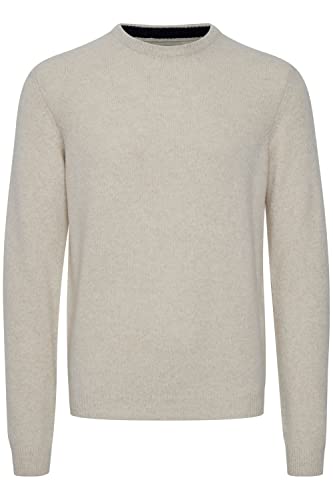 CASUAL FRIDAY CFKarl Herren Strickpullover Feinstrick Pullover mit Rippkragen Rippbündchen Regular fit, Größe:3XL, Farbe:Light Sand Melange (1353041) von CASUAL FRIDAY