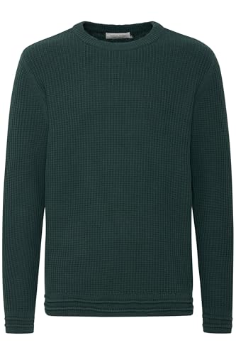 CASUAL FRIDAY CFKarl Herren Strickpullover Grobstrick Pullover mit Rippbündchen 100% Baumwolle Regular fit, Größe:3XL, Farbe:Darkest Spruce (195212) von CASUAL FRIDAY